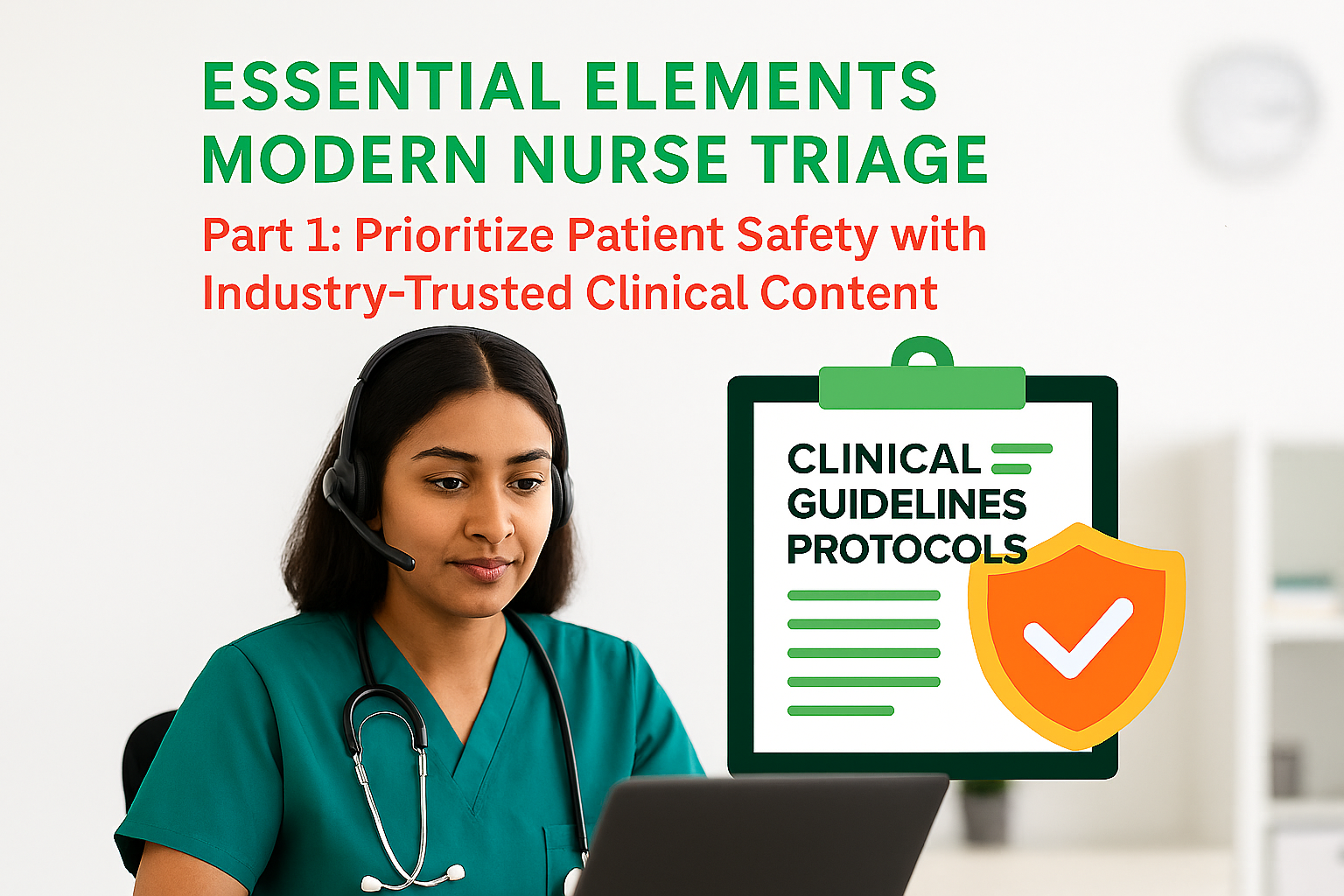 Essential Elements of Modern Nurse Advice Lines (Part 1 of 4)